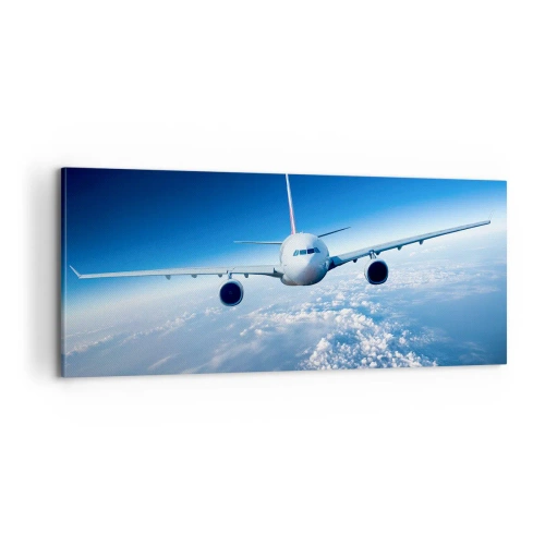 Schilderen op canvas - Ik vlieg omdat ik dat wil - 100x40 cm
