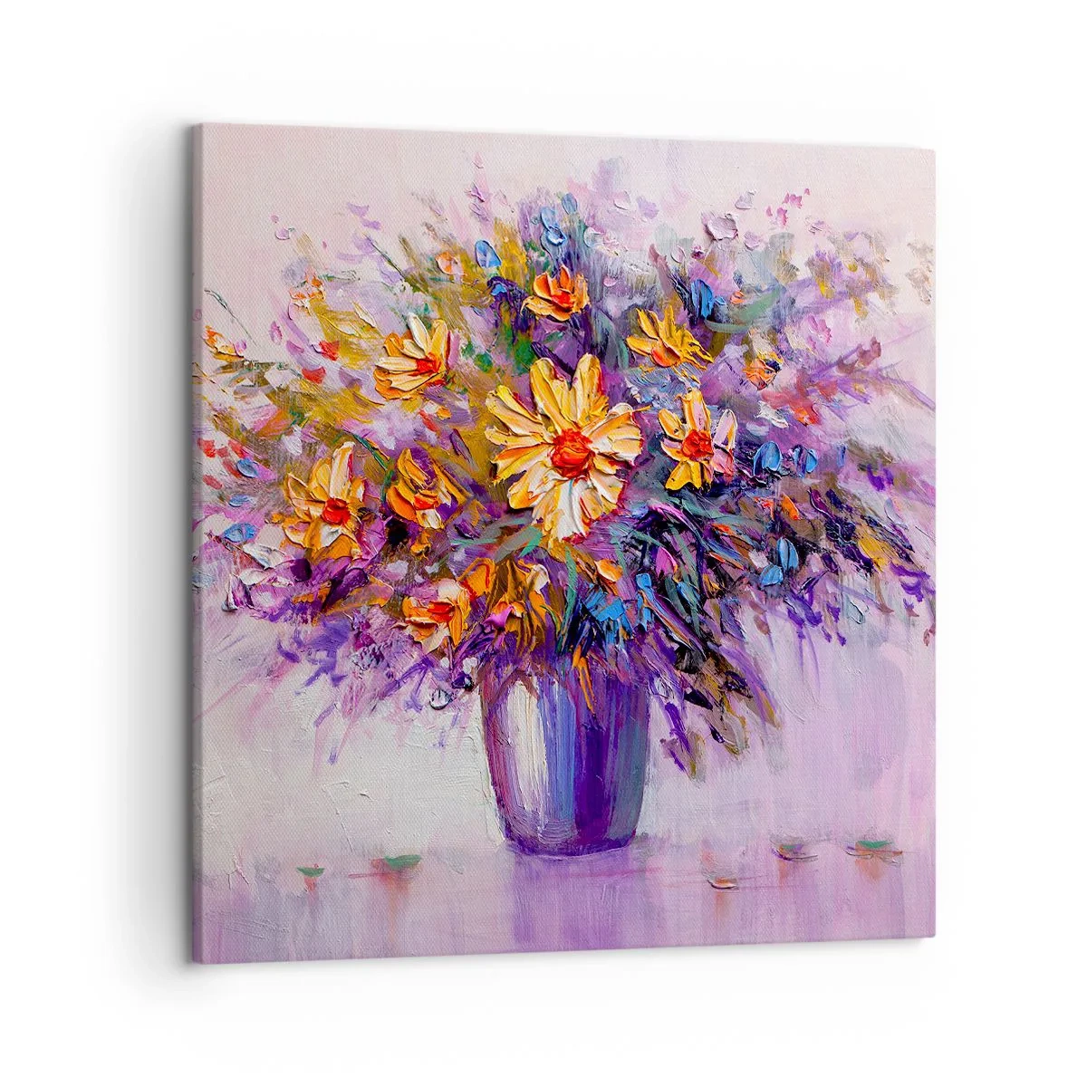 Schilderen op canvas - Het ruikt zoet, ziet er zoet uit - 50x50 cm