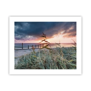 Poster - Het gaat niet met de wind mee - 50x40 cm