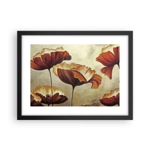 Poster in een zwarte lijst - Golvend weiland - 40x30 cm