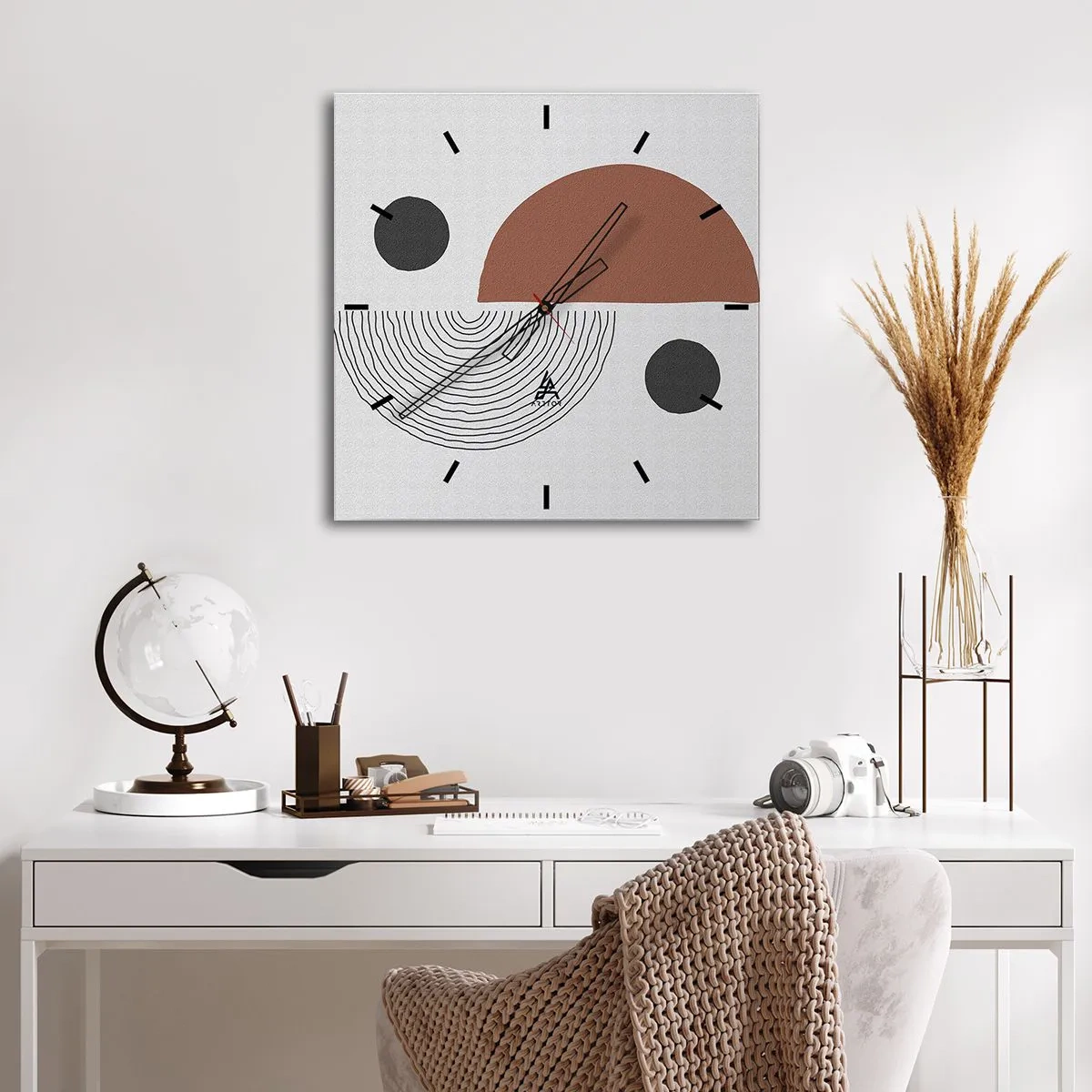 Wandklok - Klok - Perfectie van het wiel - 30x30 cm