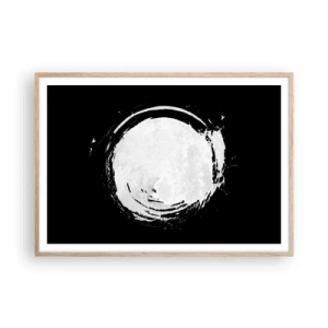 Een poster in een licht eiken lijst - Goede weg - 100x70 cm