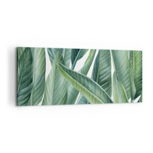 Schilderen op canvas - Groen zelf - 100x40 cm