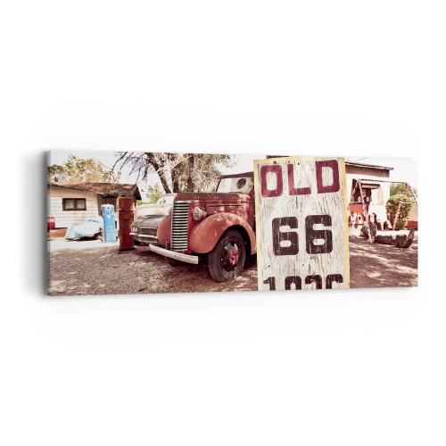 Schilderen op canvas - Een legende van de Amerikaanse provincie - 90x30 cm