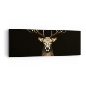 Schilderen op canvas - Kubistische herten - 90x30 cm