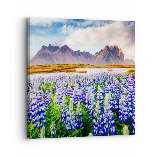 Schilderen op canvas - Kracht en soberheid naast zachtheid - 30x30 cm