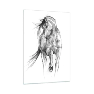 Schilderen op glas - In een sierlijke draf - 50x70 cm
