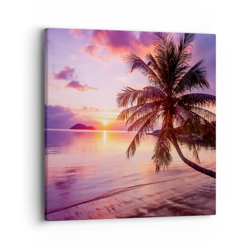 Schilderen op canvas - Geluk tot aan de horizon - 40x40 cm