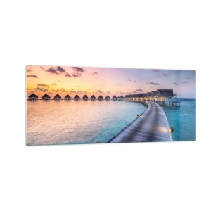 Schilderen op glas - Vakantie - terug naar de bronnen - 100x40 cm