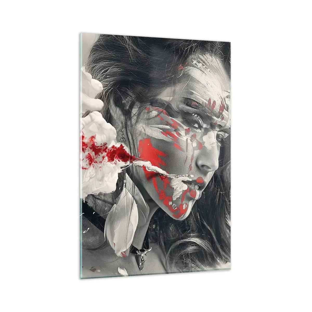 Schilderen op glas - In de dampen van absurditeit - 80x120 cm