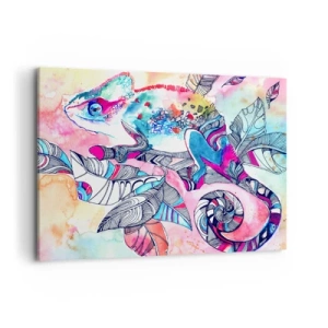 Schilderen op canvas - Zo kleurrijk als onze wereld - 100x70 cm