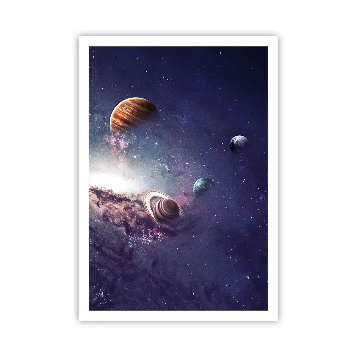 Poster - Zonne-dans systeem - 70x100 cm