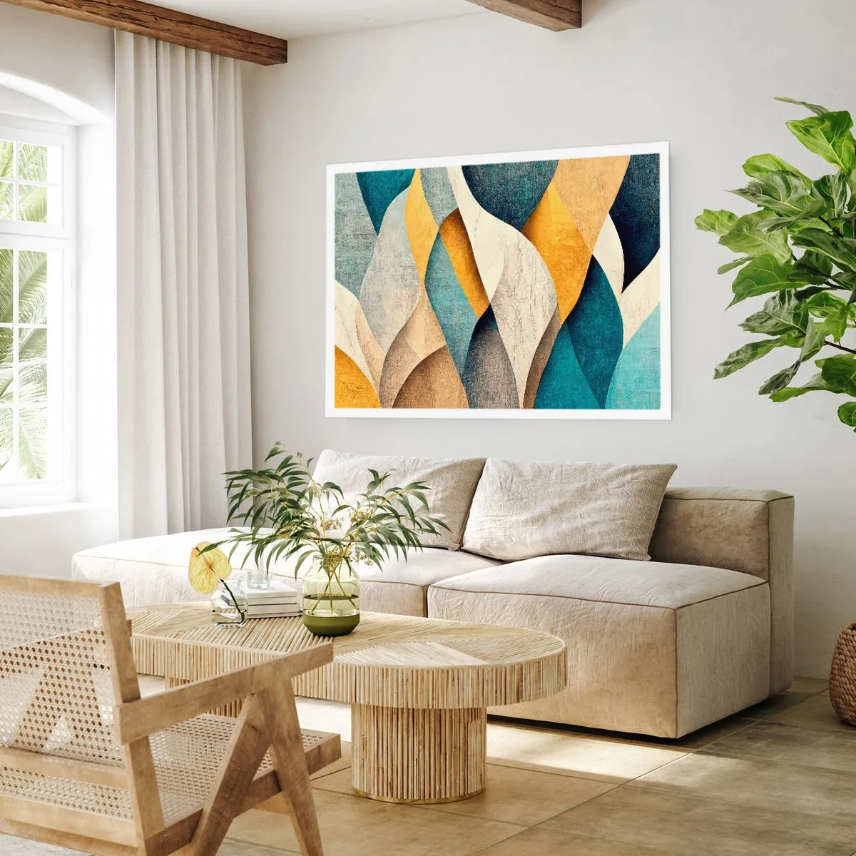 Poster - Ritme en beweging - 100x70 cm