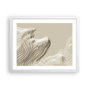 Poster in een witte lijst - Kunst topografie - 50x40 cm