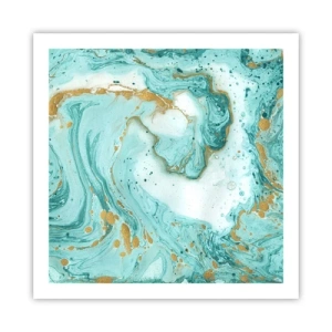 Poster - Onder de grote golf van het Edo-tijdperk - 60x60 cm