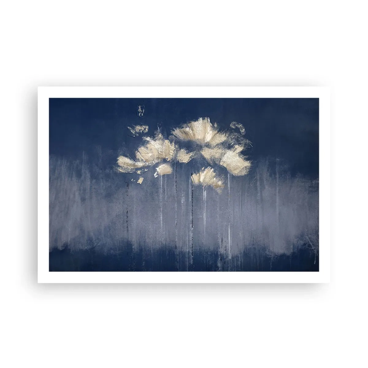 Poster - Als bloemblaadjes in de wind - 91x61 cm
