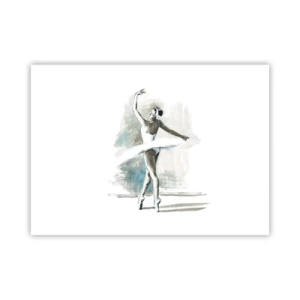 Poster - Betoverd in een zwaan - 70x50 cm