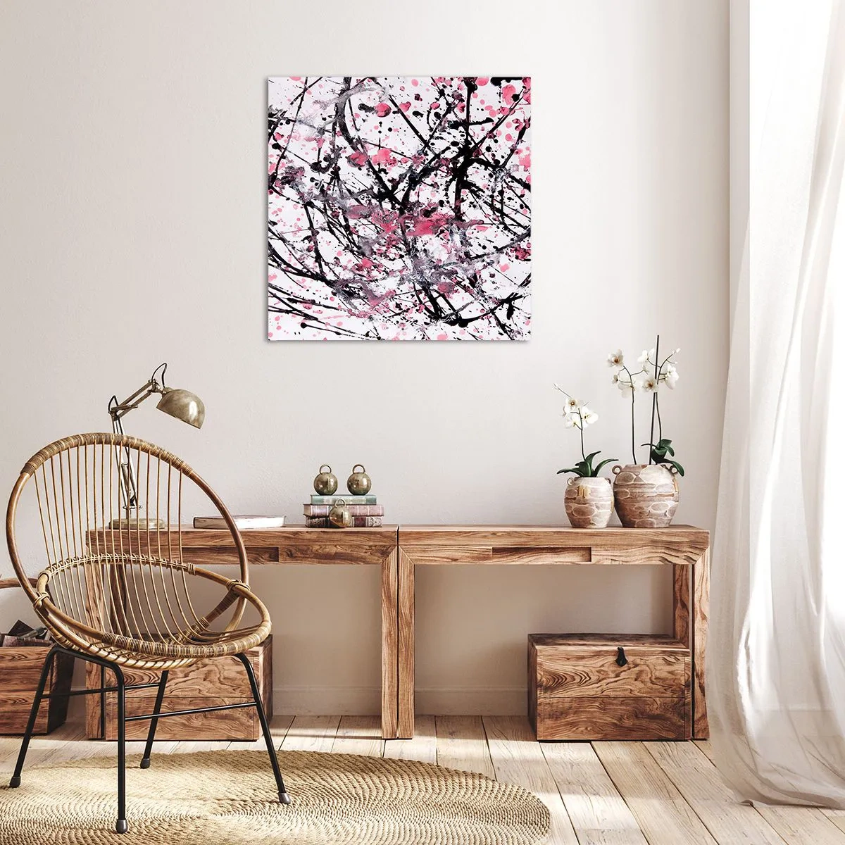 Schilderen op canvas - De vluchtige aard van het leven - 40x40 cm