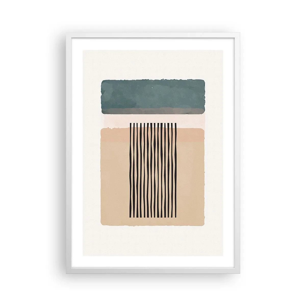 Poster in een witte lijst - Alles is oke - 50x70 cm