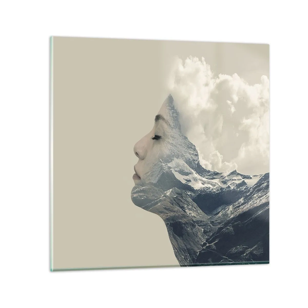 Schilderen op glas - De schoonheid van de elementen - 70x70 cm