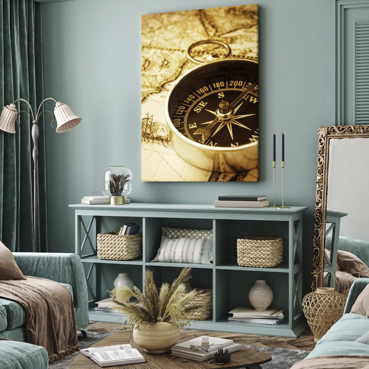 Schilderen op canvas - Oost of west? - 45x80 cm