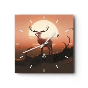 Wandklok - Klok - Deze nacht is anders dan alle andere - 30x30 cm