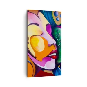 Schilderen op canvas - Aanraken met kleur - 45x80 cm