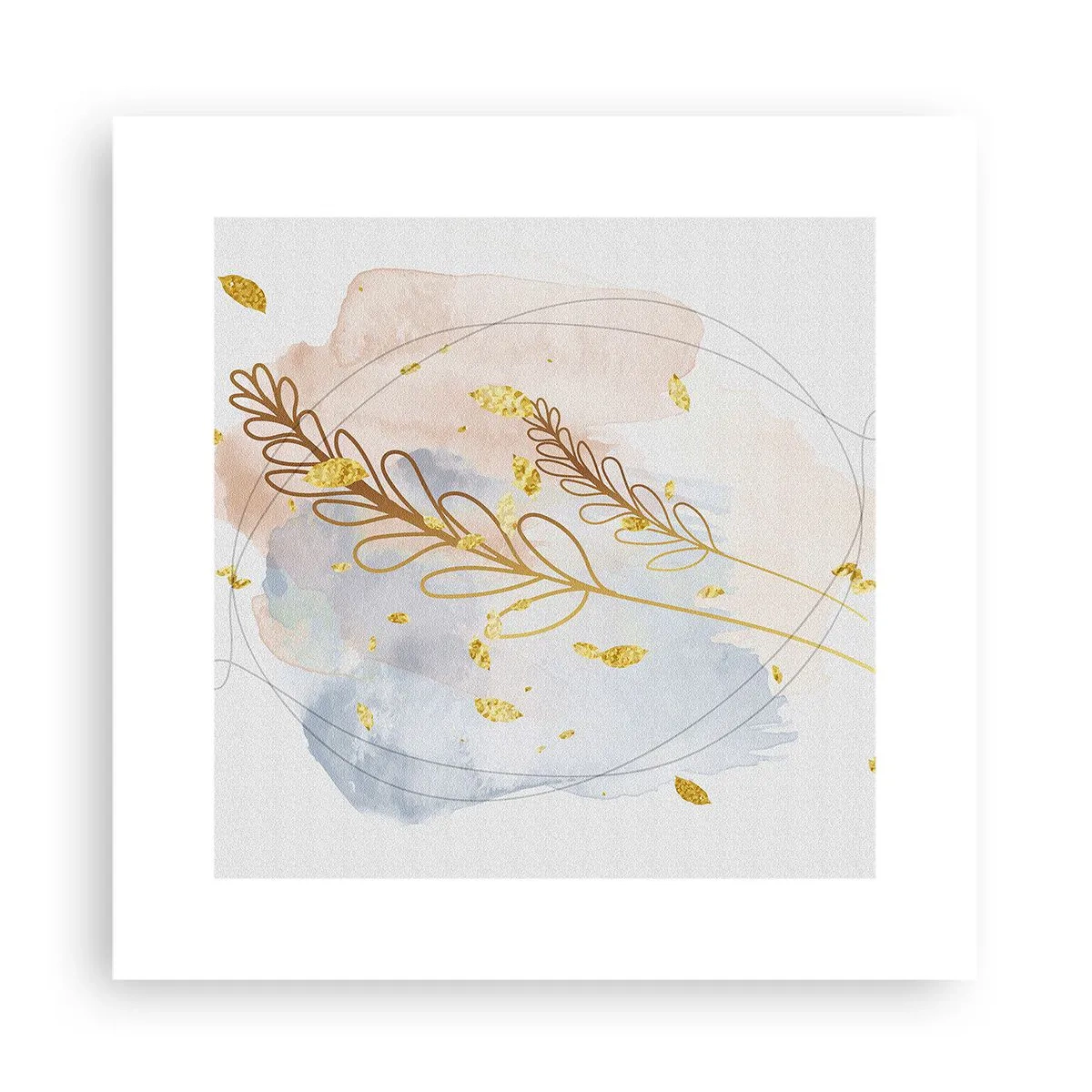 Poster - Gouden explosie - 30x30 cm