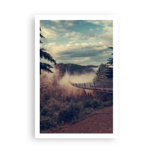 Poster - Boven het herfstbos - 61x91 cm