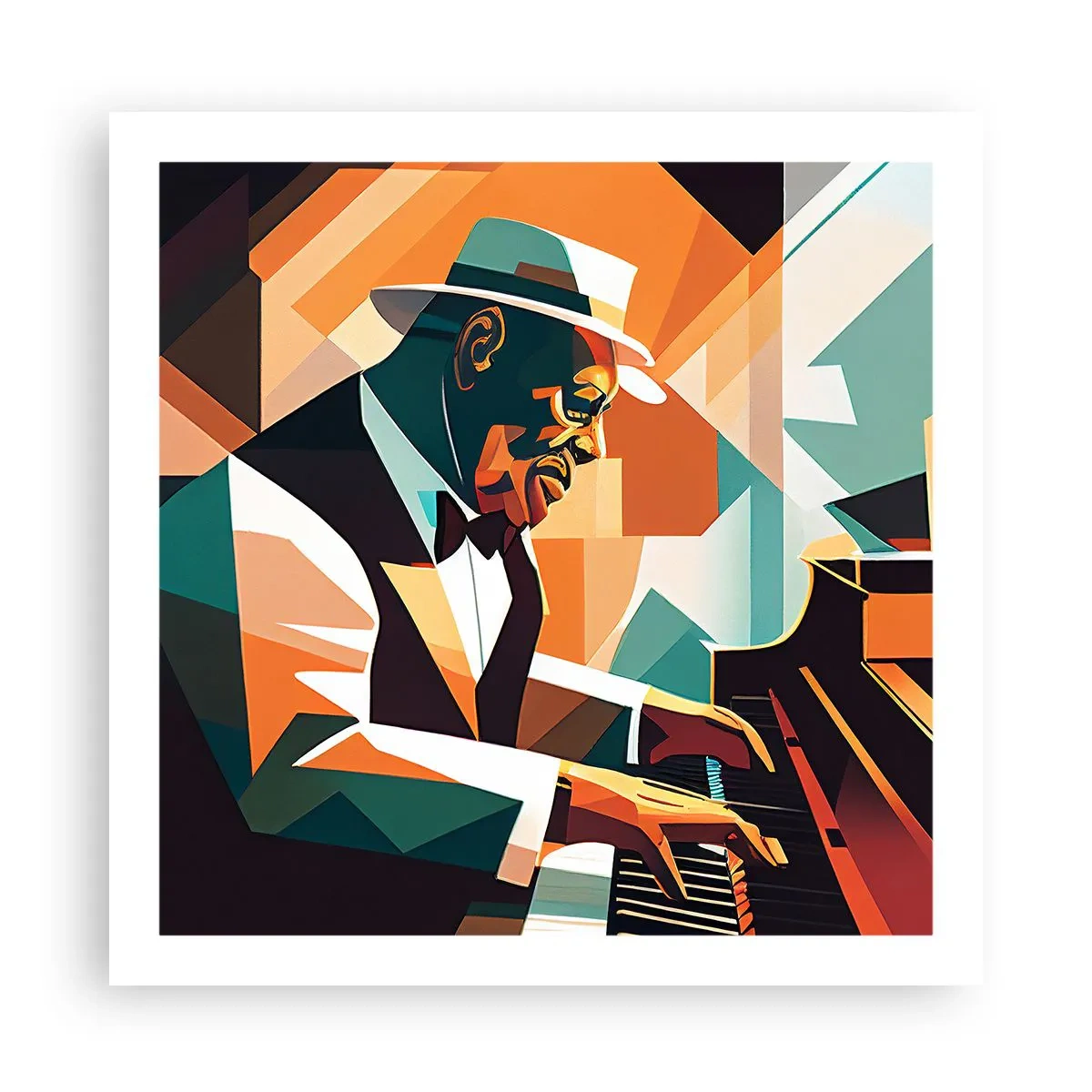Poster - Al die jazz - 60x60 cm