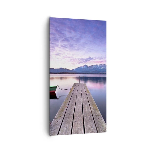 Schilderen op canvas - Vriendelijke stilte - 65x120 cm