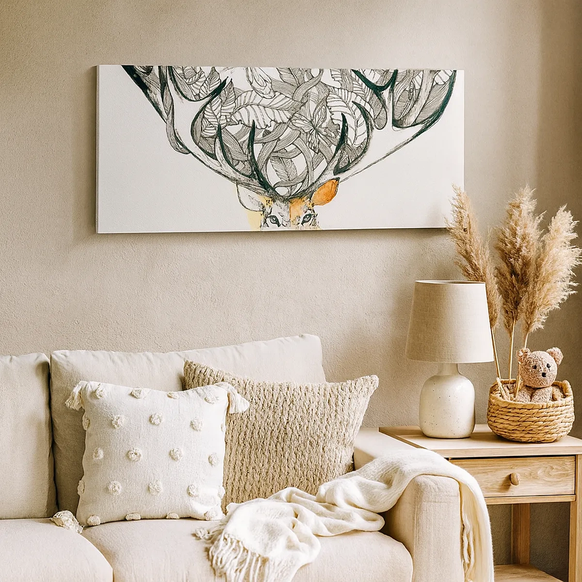 Schilderen op canvas - Hoorns van overvloed - 30x30 cm