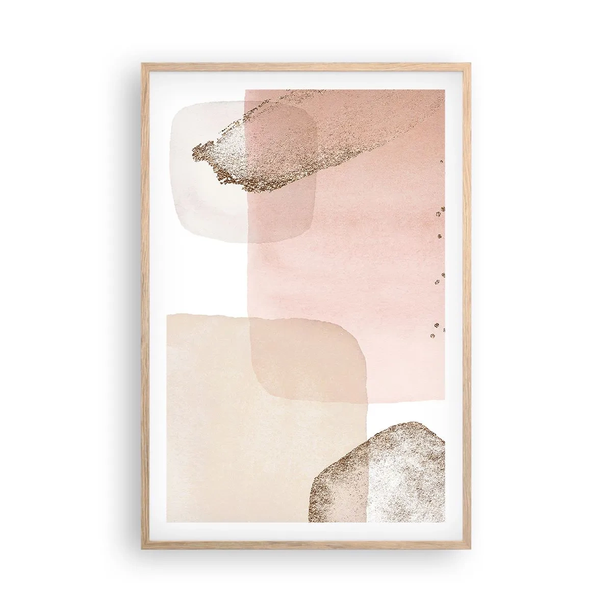 Een poster in een licht eiken lijst - Een blik door kleur - 61x91 cm