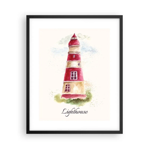 Poster in een zwarte lijst - Er is altijd goed weer in de buurt - 40x50 cm