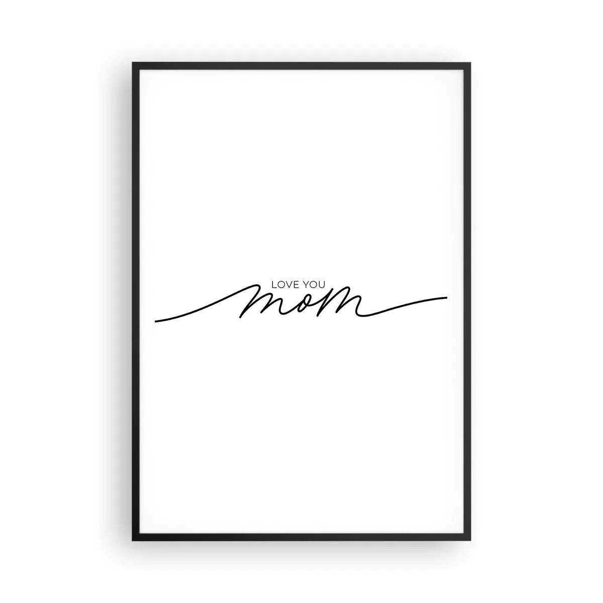 Poster in een zwarte lijst - Grote emotie - 70x100 cm