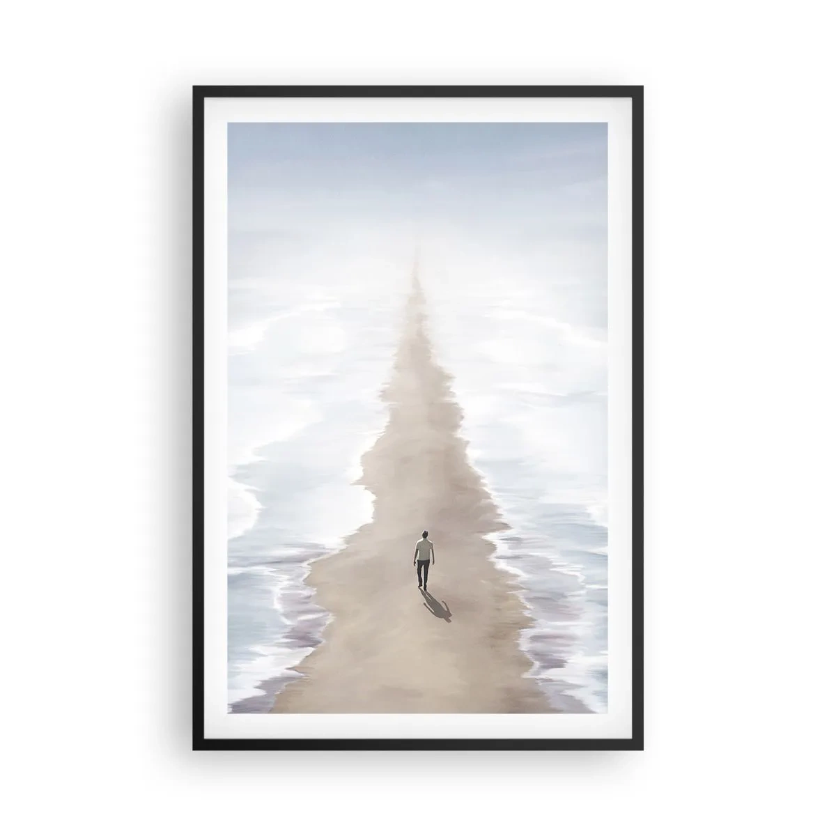 Poster in een zwarte lijst - Een gouden toekomst - 61x91 cm