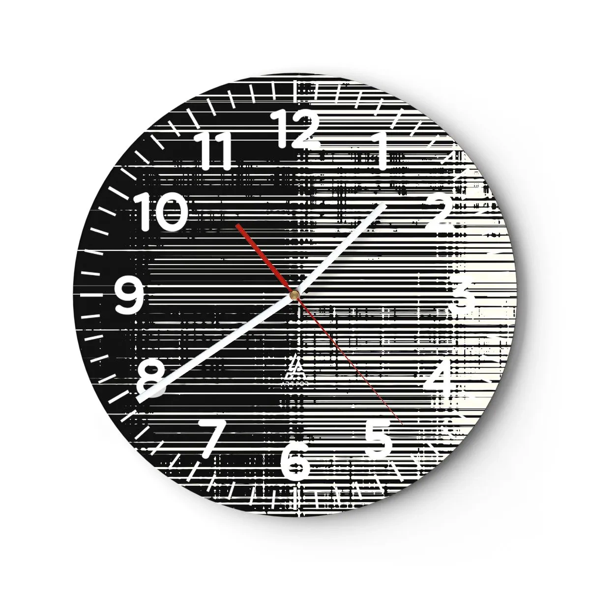 Wandklok - Klok - Golven en vibraties - 30x30 cm