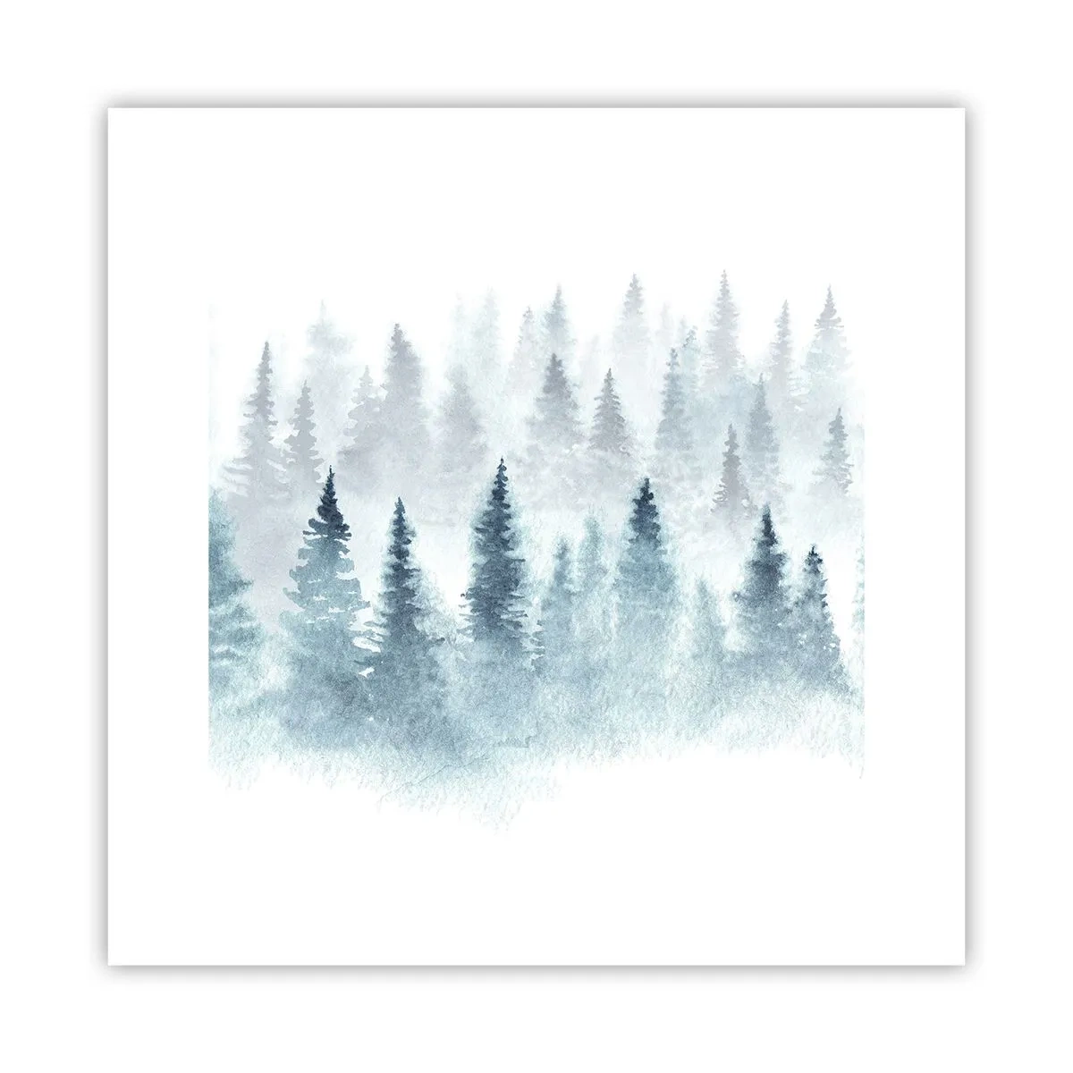 Poster - Gehuld in mist - 30x30 cm