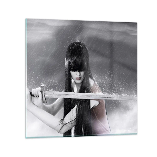 Schilderen op glas - Mooi en gevaarlijk - 30x30 cm