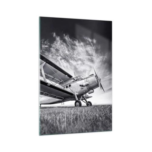 Schilderen op glas - De gevleugelde zwerver - 70x100 cm