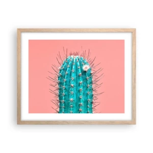 Een poster in een licht eiken lijst - Kijk gewoon - 50x40 cm