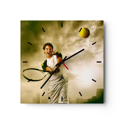 Wandklok - Klok - Energie en vreugde - 30x30 cm