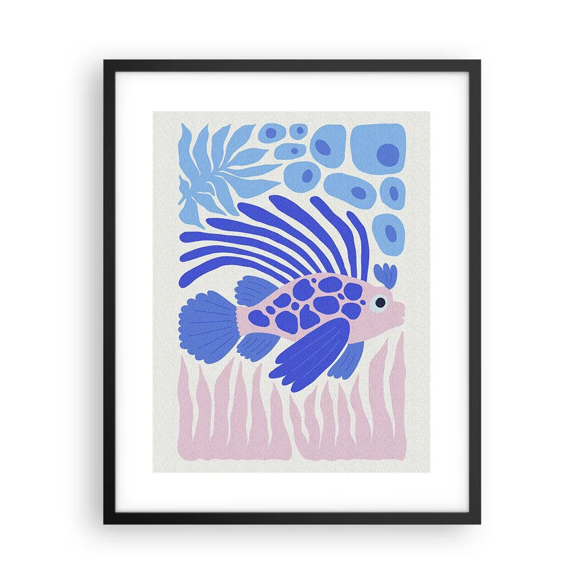 Poster in een zwarte lijst - In je element - 40x50 cm