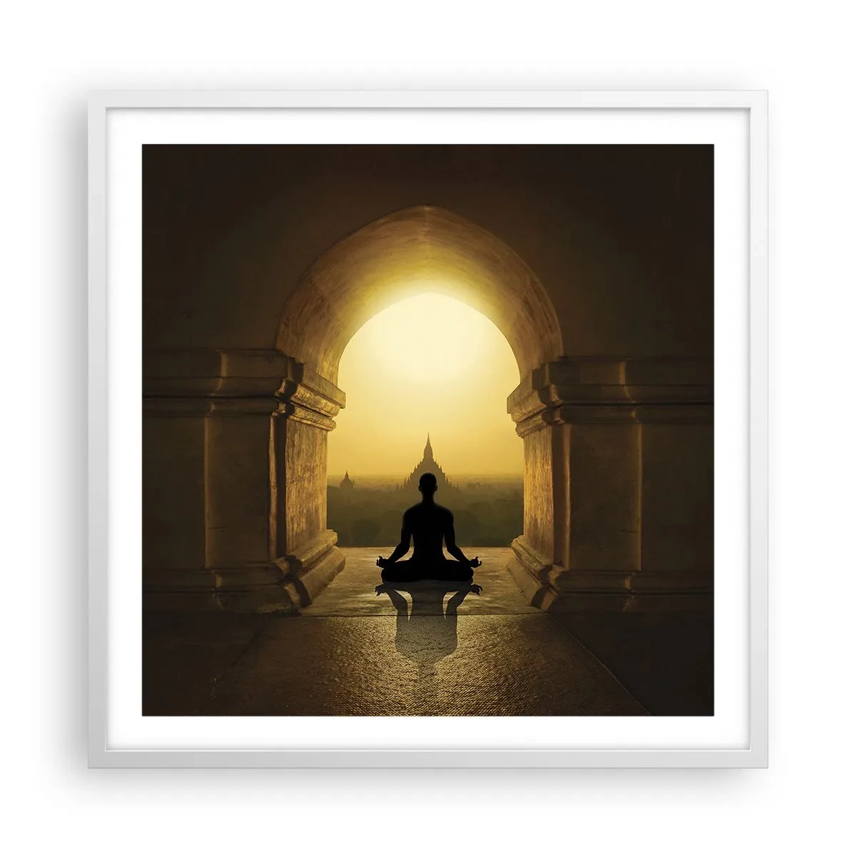 Poster in een witte lijst - Volledige harmonie - 60x60 cm