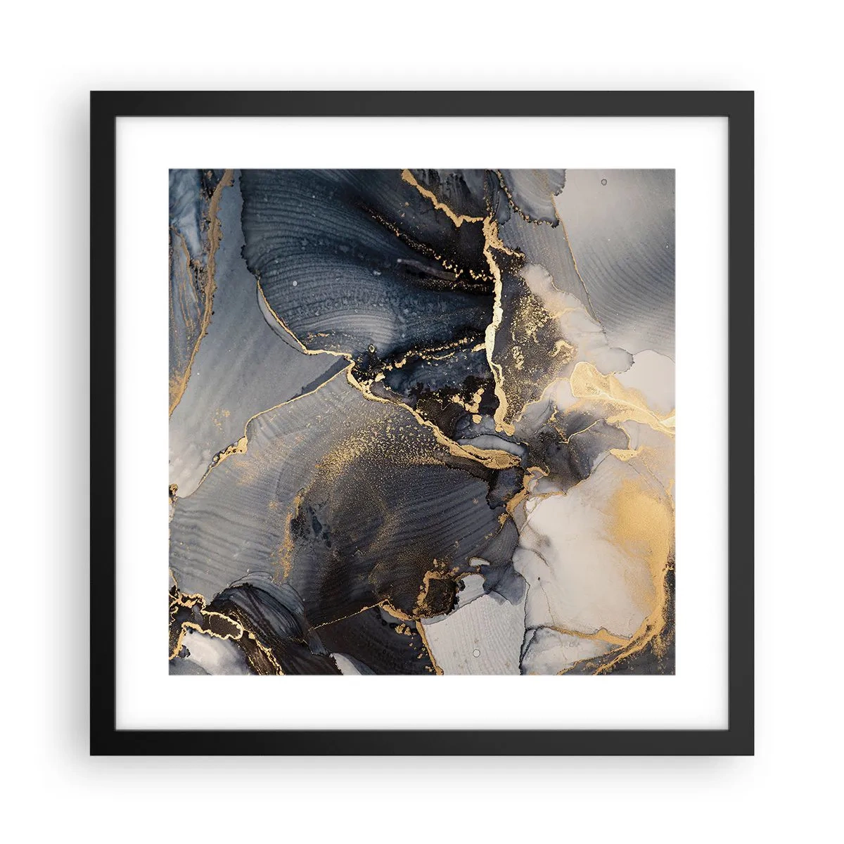 Poster in een zwarte lijst - Stenen leven - 40x40 cm