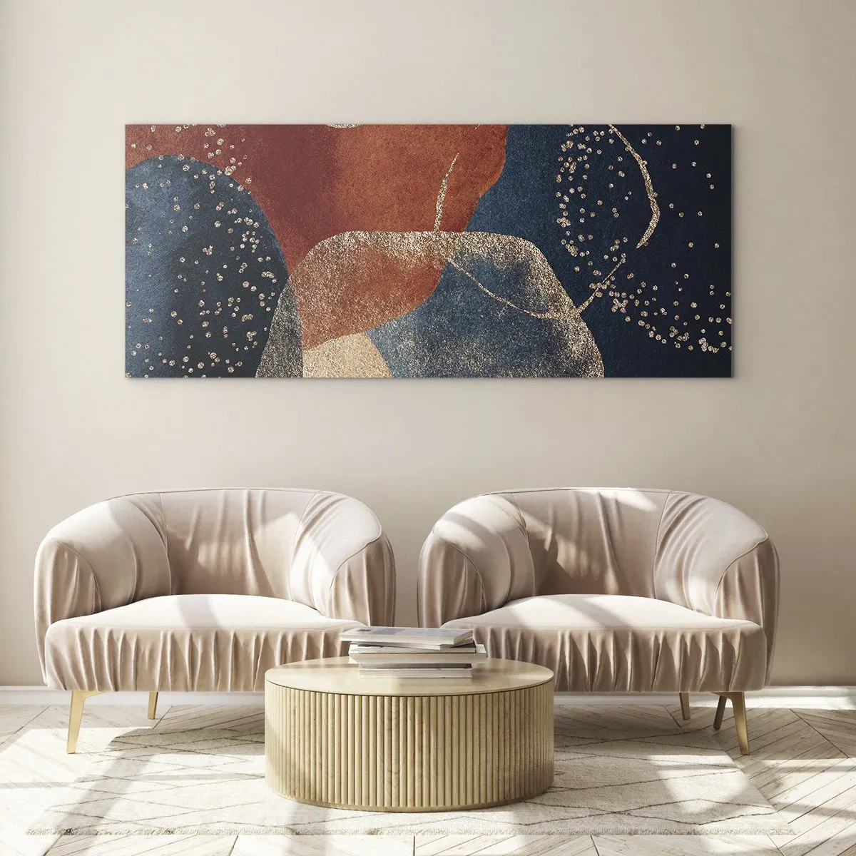 Schilderen op glas - De lichtheid van het zijn - 120x50 cm