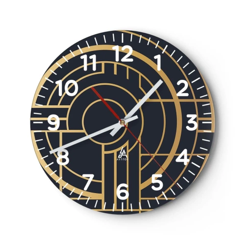 Wandklok - Klok - Draaien van dingen - 40x40 cm