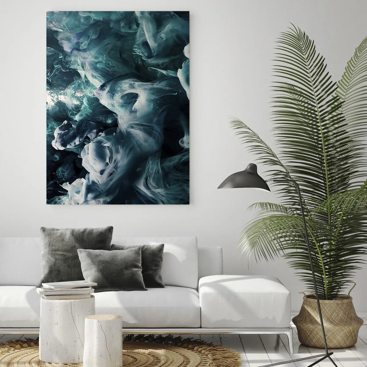 Schilderen op glas - De nobele kilheid van steen - 70x100 cm