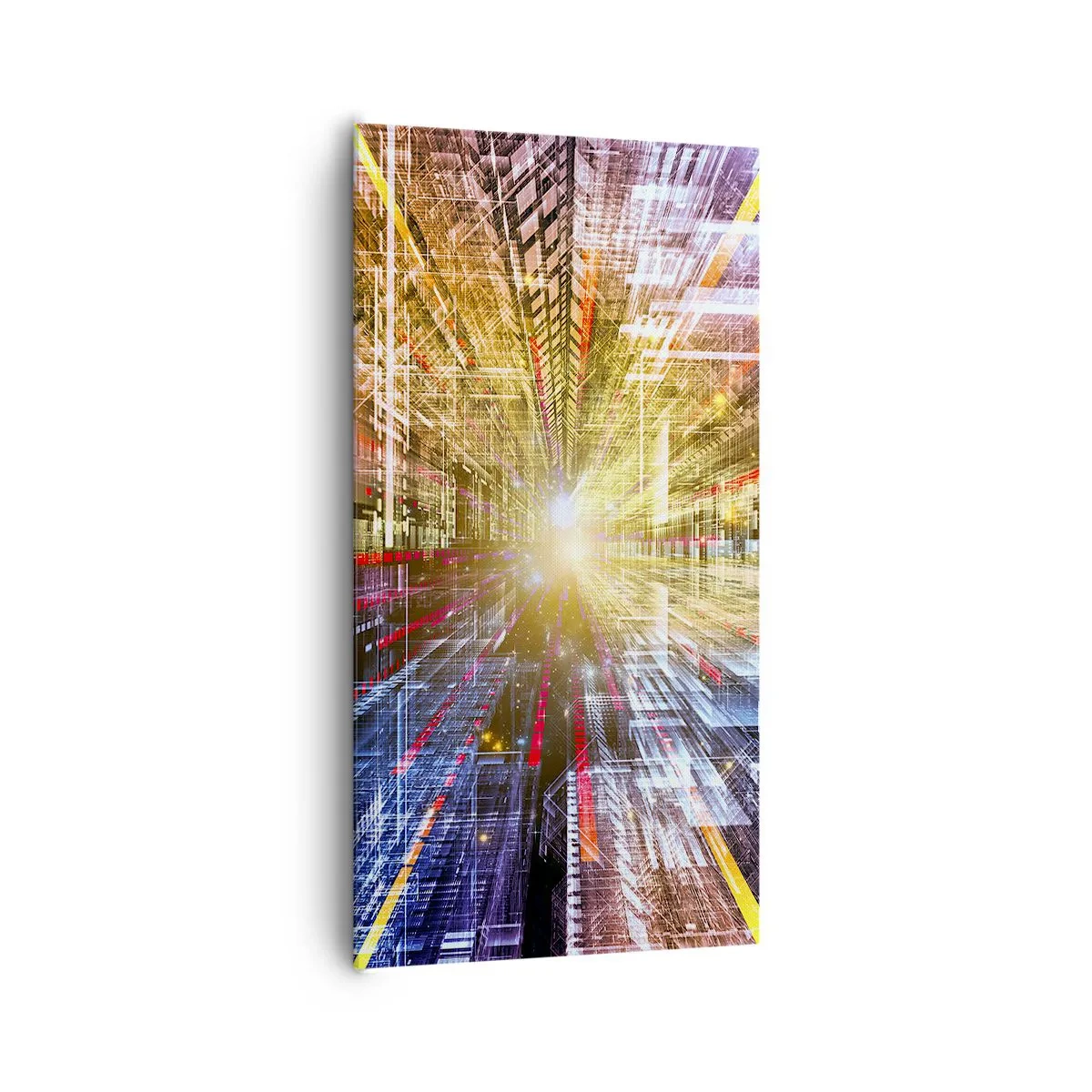 Schilderen op canvas - Lichtgevende gang - 65x120 cm