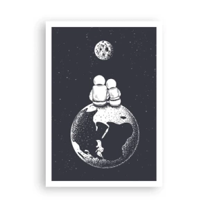 Poster - Een kosmisch love story  - 70x100 cm